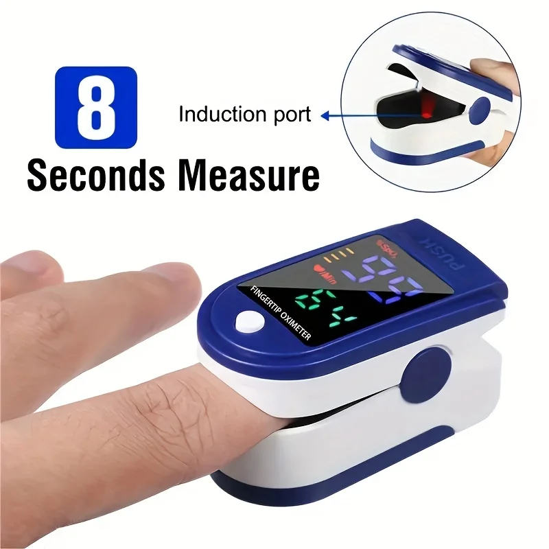 Oximeter Finger Clip Type Household Blood Oxygen Saturation Finger Pulse Heart Rate Detection Oximeter