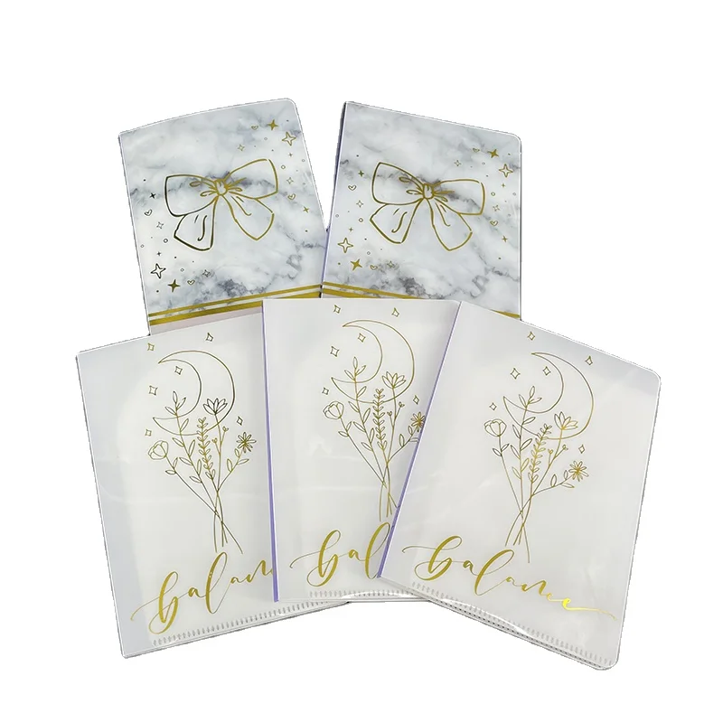 Wholesale Center Fold 3.5x5 inch Mini card loose-leaf Storage Book Custom 10 pages Plastic Sheet Protector Photo Album