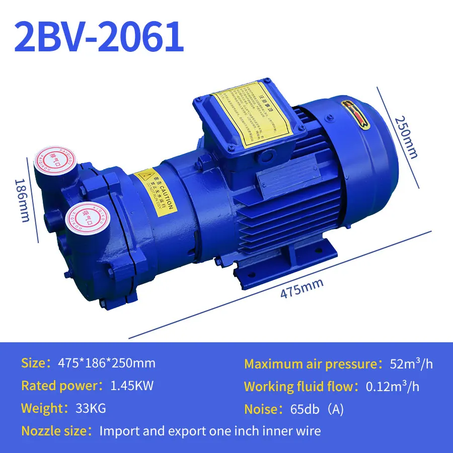 2BV Series Industrial High Vacuum Liquid Ring Pump Water Circulation Vacuum Pump Compressor Water Ring Vacuum Pump 2BV2061