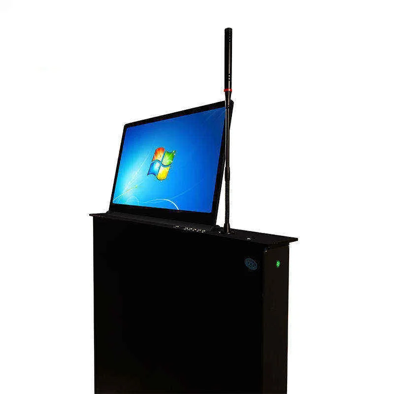 Conference Table Lcd Motorized Lift Monitor Conference Microphone Motorized Touch Screen Lcd Monitor Lift With Audio