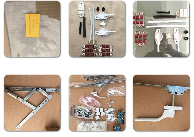 Upvc pvc windows and doors sliding window with inside grill