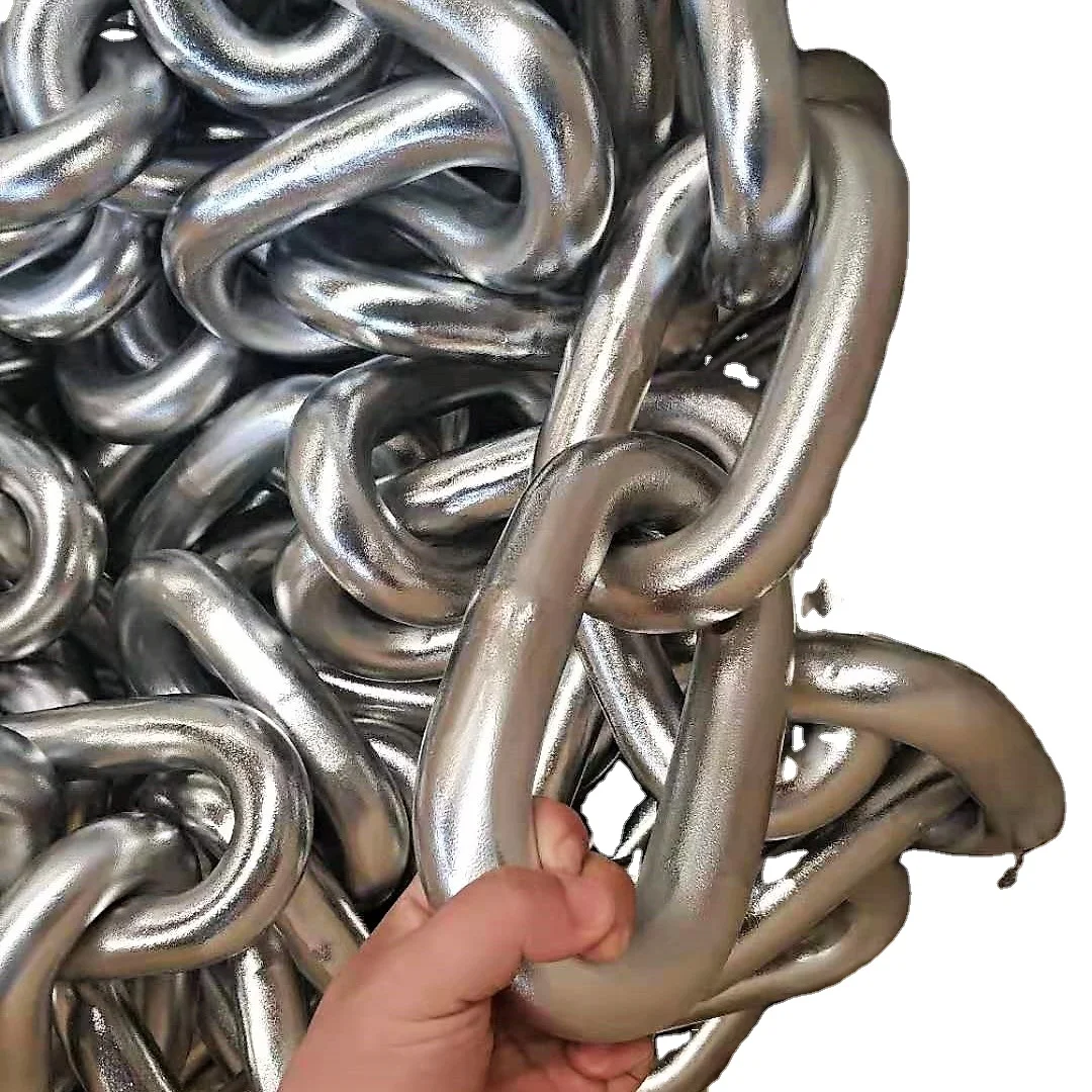 13mm to 162mm Galvanized Welded Steel Grade U2/U3 Stud Link Anchor Chain