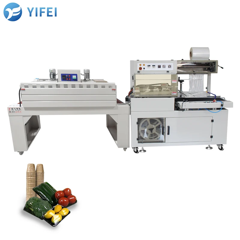Automatic cup plastic film shrink wrapping machine small items heat shrinking packing machinery from China original factory