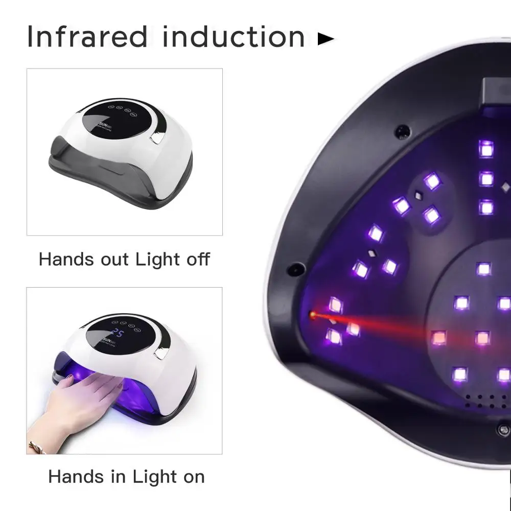 NEW Arrival 120W Led Light Lamp BQ5T  nail lamp  Gel UV LED Cordless Nail Lamp