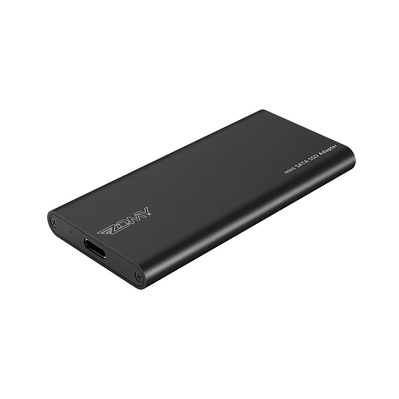 
mSATA to USB 3.1 Gen2 6GBPS SSD Enclosure with USB Type C Interface for mSATA Internal Solid State Drive 