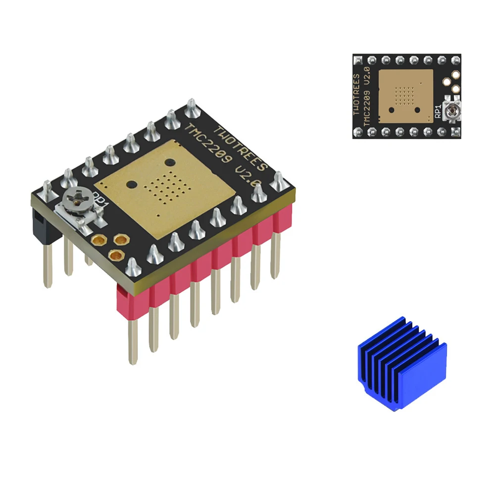 Драйвер шагового двигателя TMC2209 V2.0 2 5 А UART ультратихий для 3D-принтера Gen_L Robin Nano SKR V1.3 mini