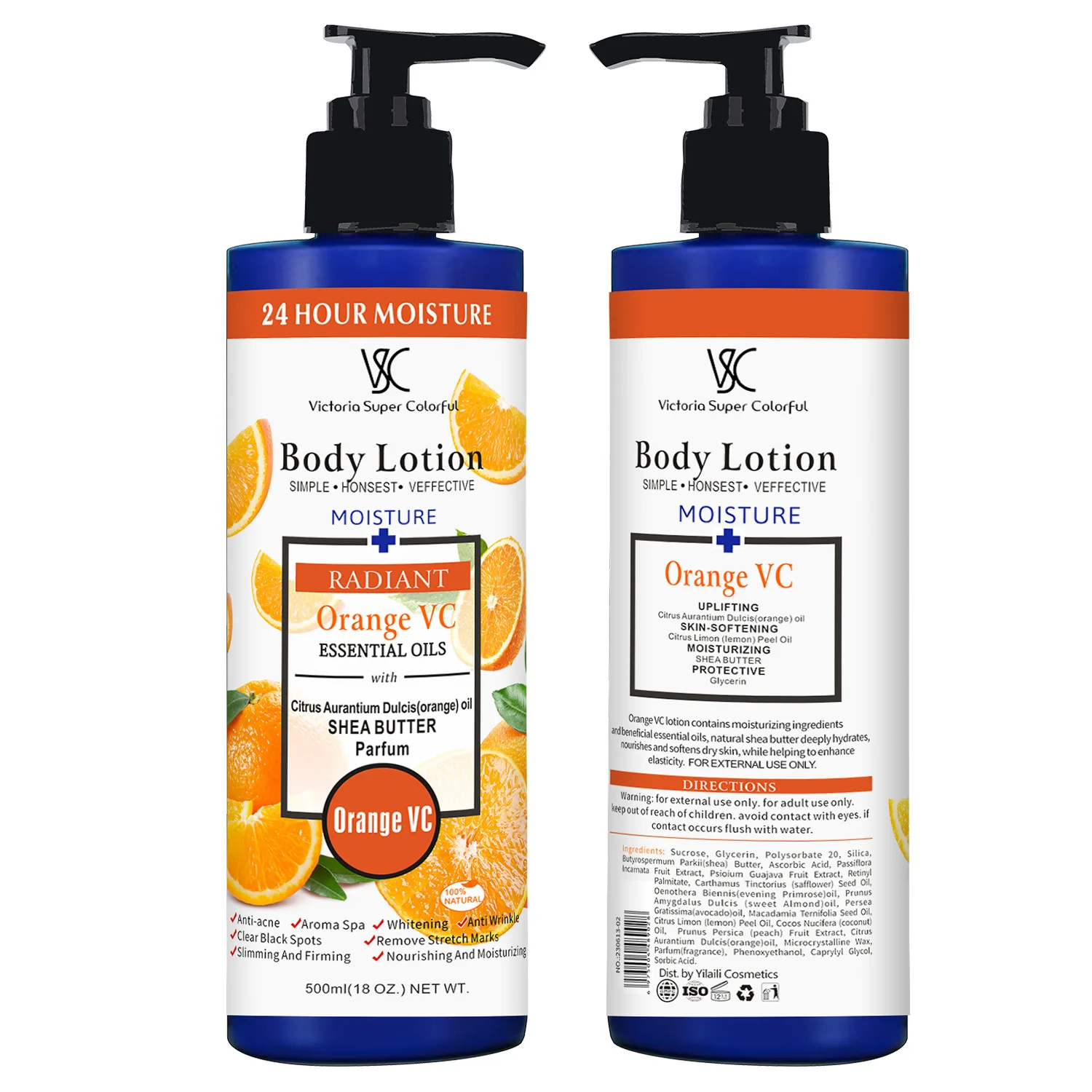 VSC wholesale vitamin C coffee mango peach fruit whitening body lotion moisturizing Body Milk 500ml alpha arbutin body lotion