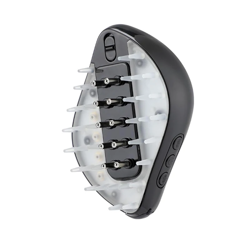 Wholesale Multifunctional Electric Silicone Vibrating Hair Massage with Red Light Scalp Massager