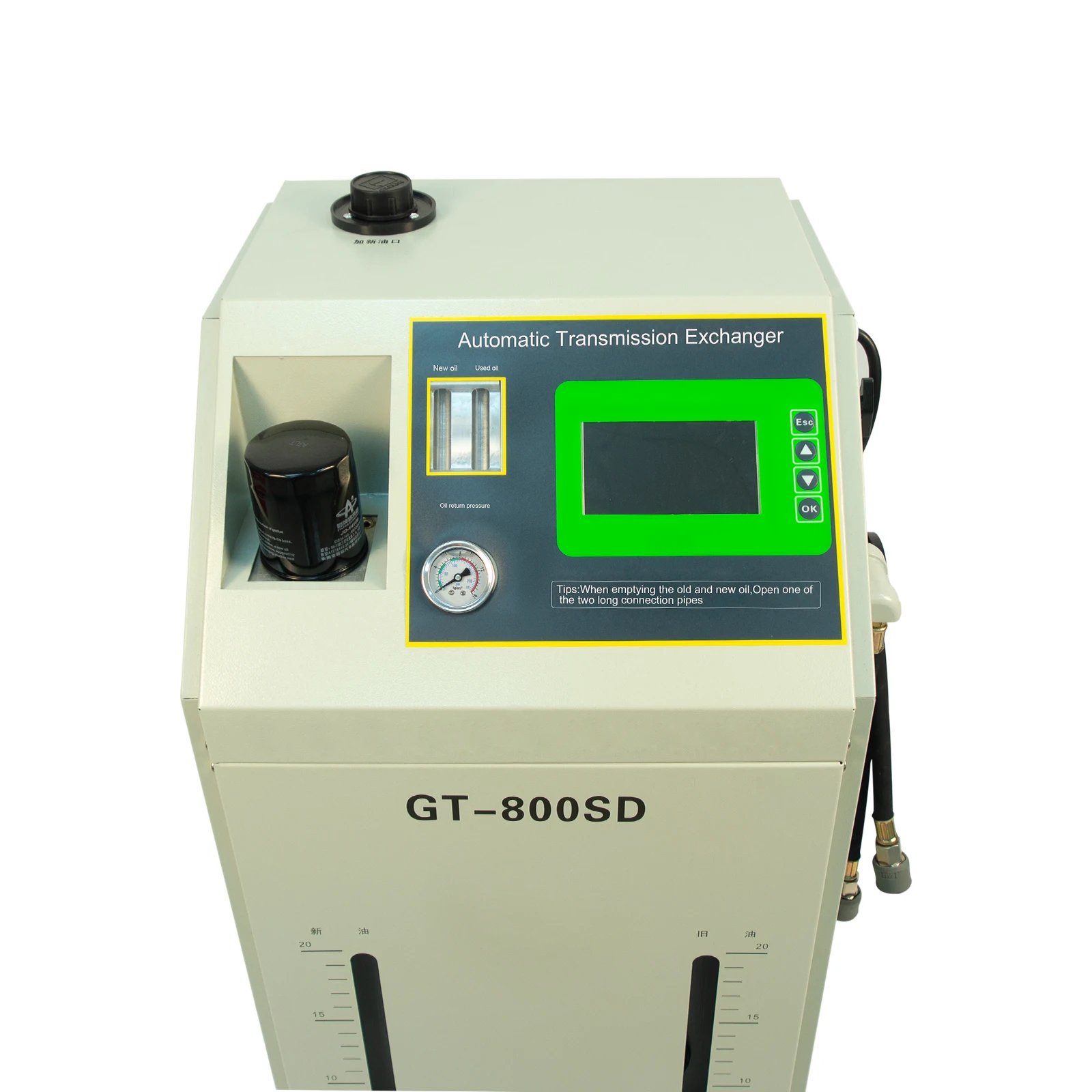 GT-800SD Fully Automatic transmission flush machine/auto gearbox oil exchange cleaning machine