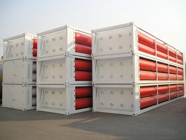 Benhong Best selling 8 tubes cng compressor skid cng trailer / hydrogen tube trailer / cng transport trailer in China