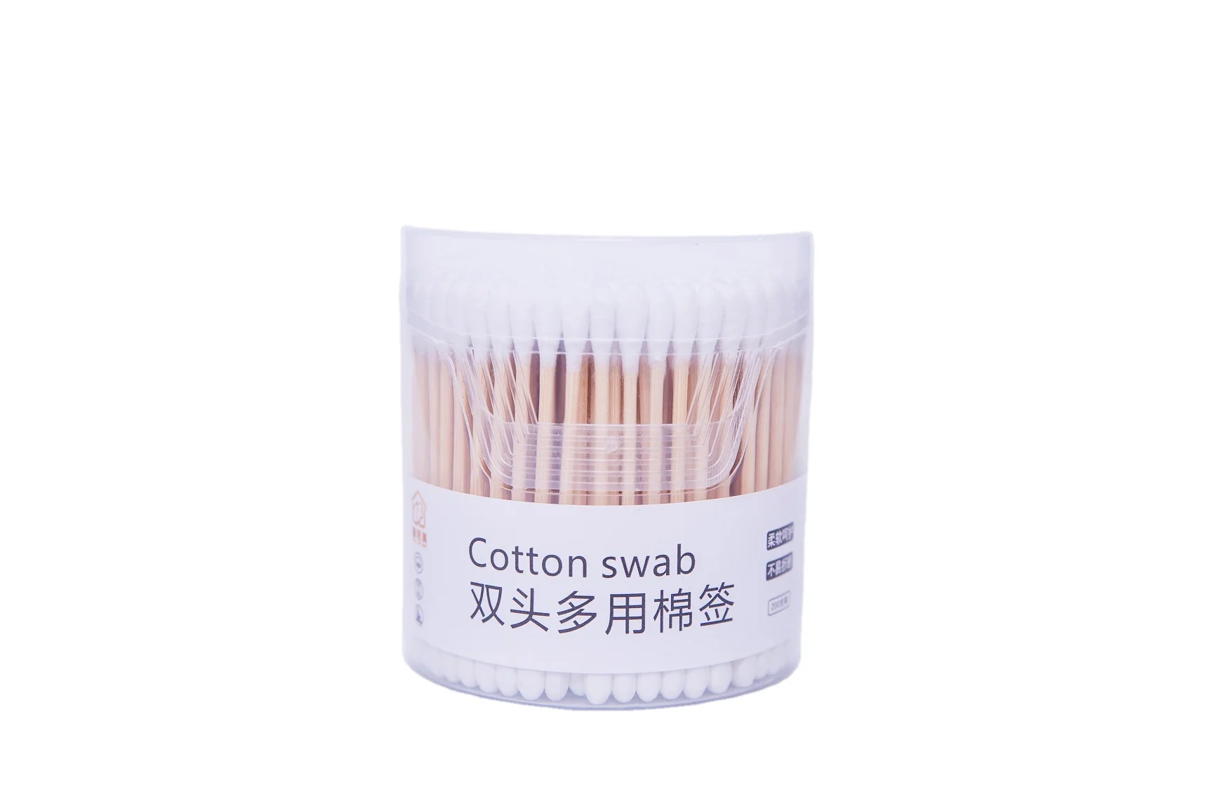 100pcs bamboo wood stick cotton swabs cotton buds