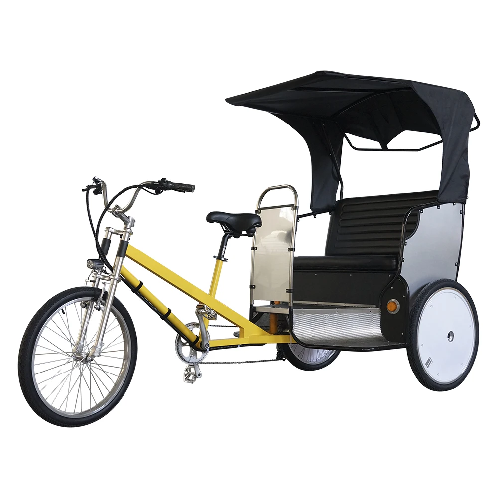 Motrike Heavy Loading 3 Wheeler Electric Bike Pedicab Tricycle with Canopy for Passengers 3 Person