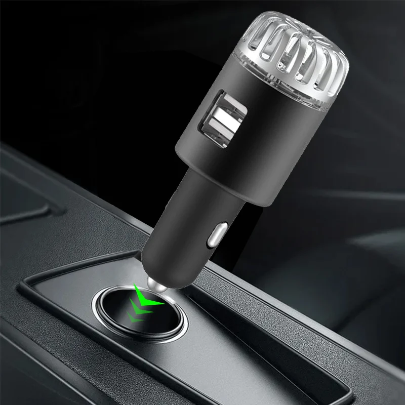 usb mini rechargeable car purifiers air filter negative ion generator carbon filter odor control system other air purifiers