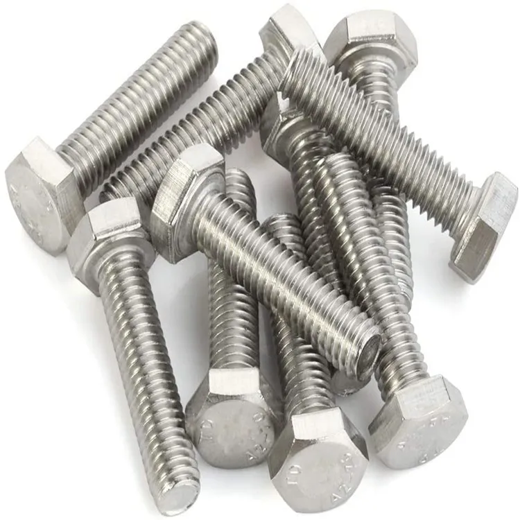 Stailnless steel 304 DIN933 hex bolt and nut washer