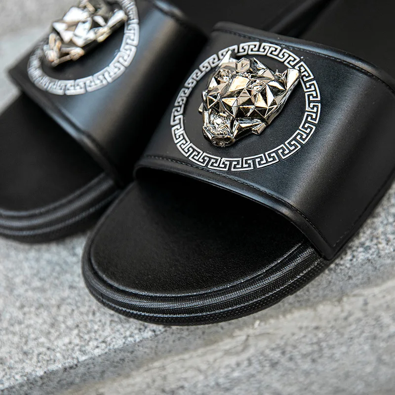 
Slippers PVC Letter Men slides footwear outdoors slides slippers flip flops 