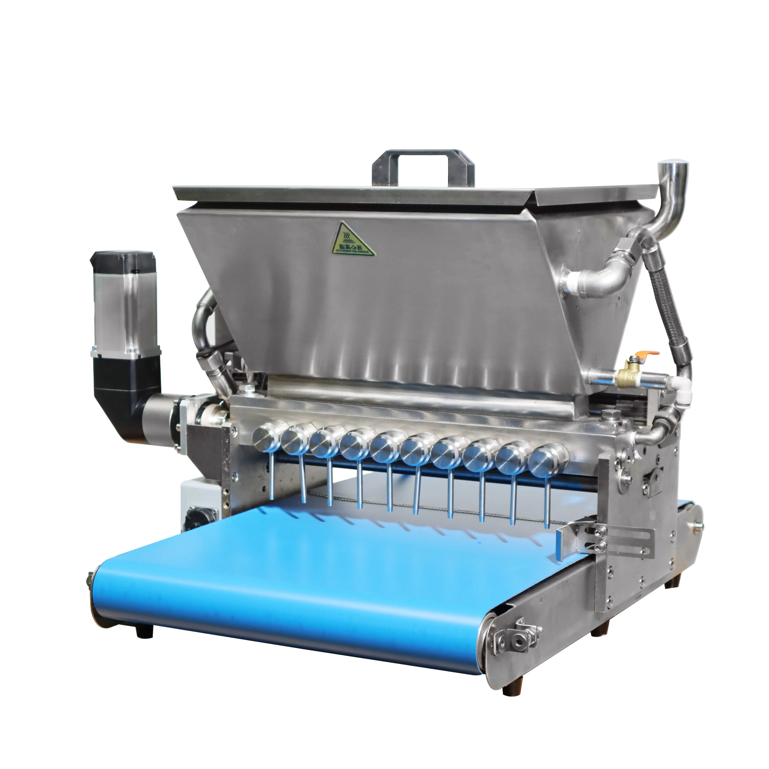 Counter table desk top gummy making machine filling forming depositor gelatin pectin candy vitamins bear jelly eye ball auto