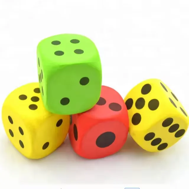 Pu Foam Exercise Dice Custom Logo Dice for Math Teaching Educational Toys Pastime