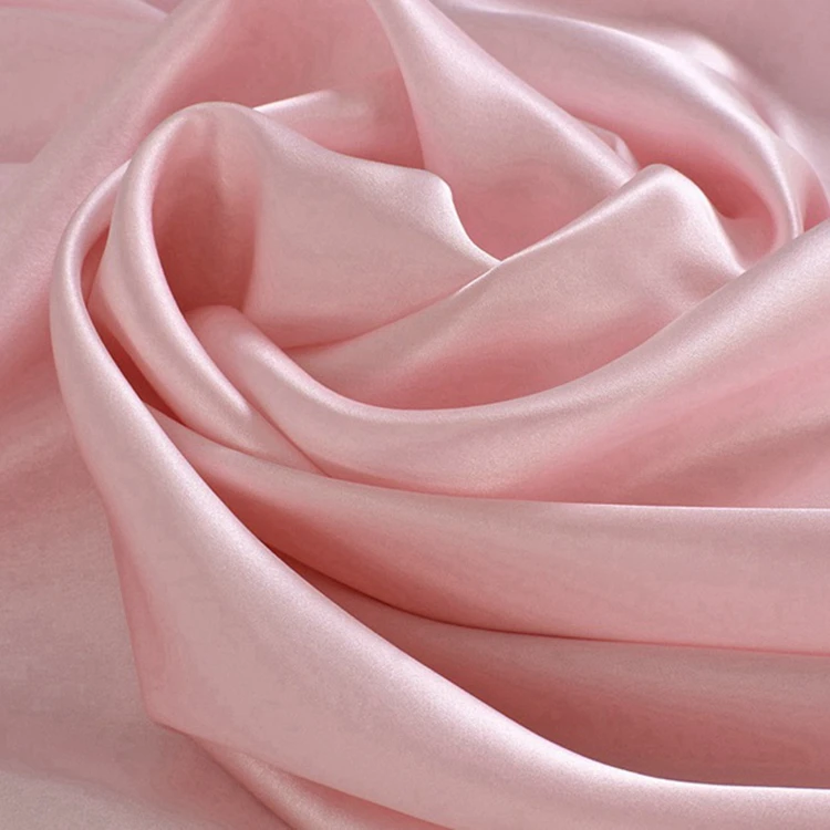 Hot Seller Factory Supply  25mm Real Silk Charmeuse Fabric Custom Printing Solid Color 6A Grade Mulberry Silk Fabric for Scarves