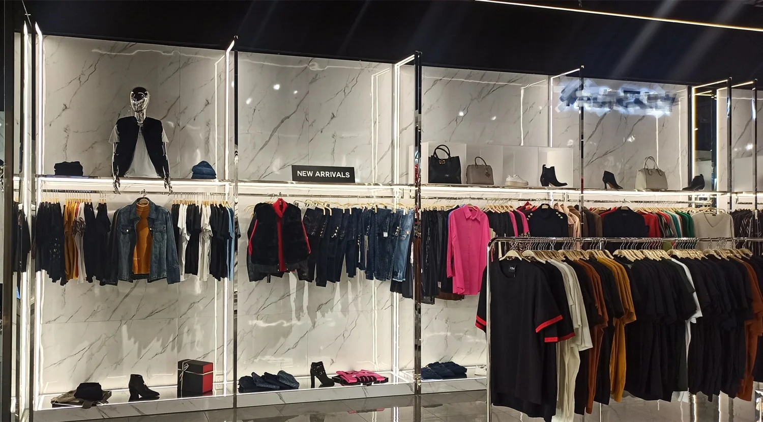 High End Shop Fittings and Displays for Fashion Clothing Boutique Store Display Fixtures Clothing Display Racks