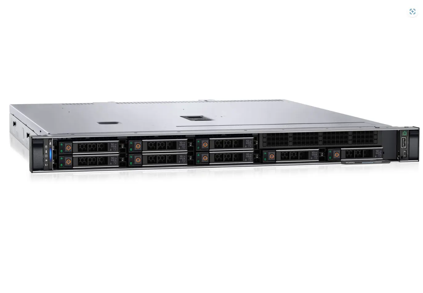 Original Brand DELL 16G 512G SATA 1U Rack Server with Intel Xeon E2324 PowerEdge R350