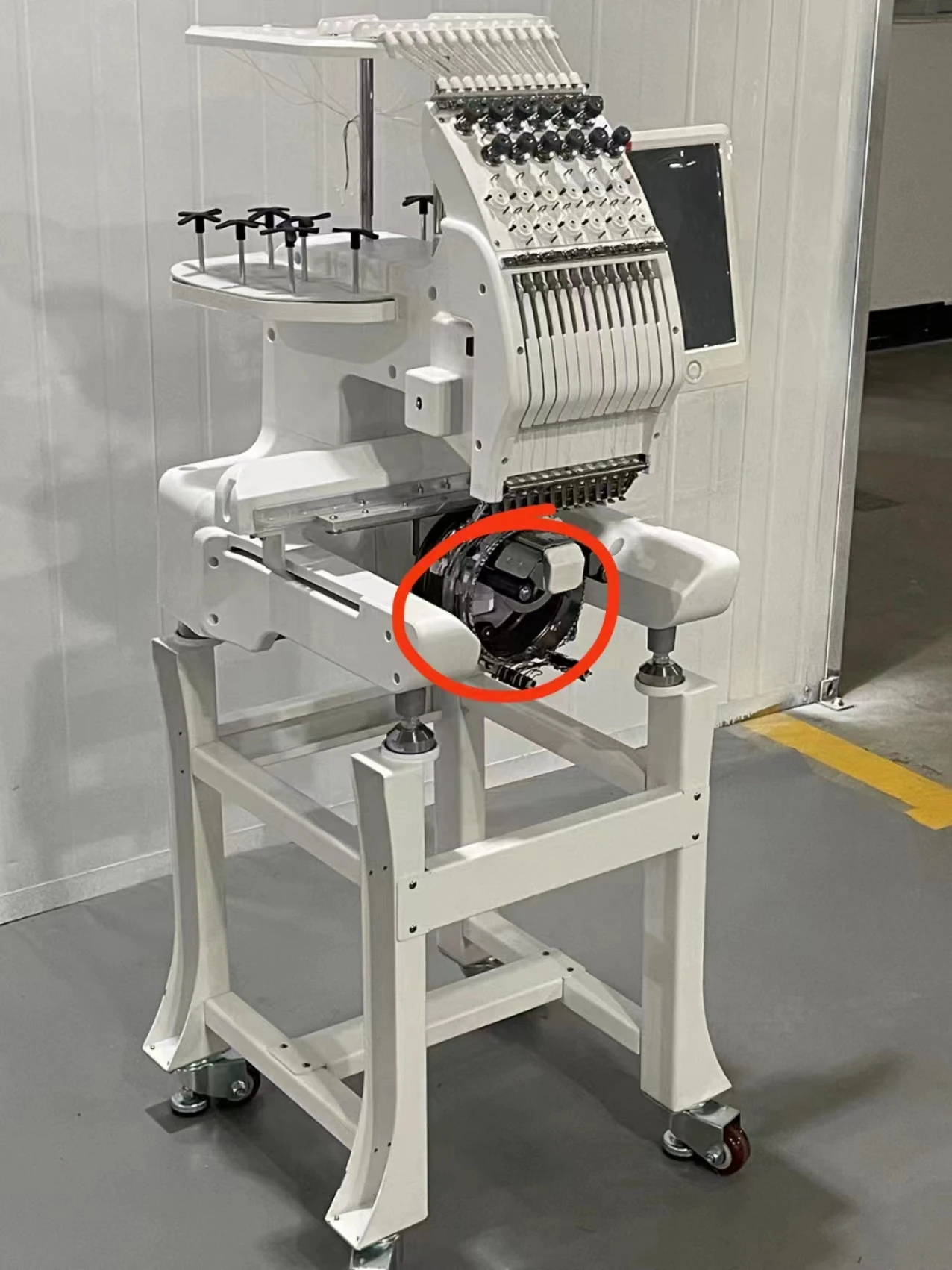 Industrial automatic mini one head small t shirt 200*300mm embroidering machine
