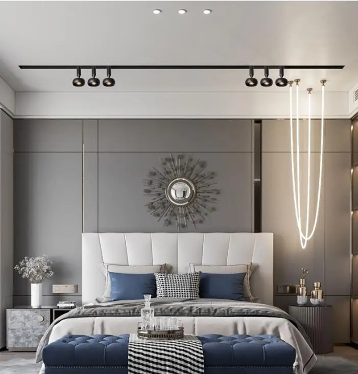 Новый дизайн, вращающийся Точечный светильник без оправы, мини-Светодиодный точечный светильник для выставочного зала, виллы