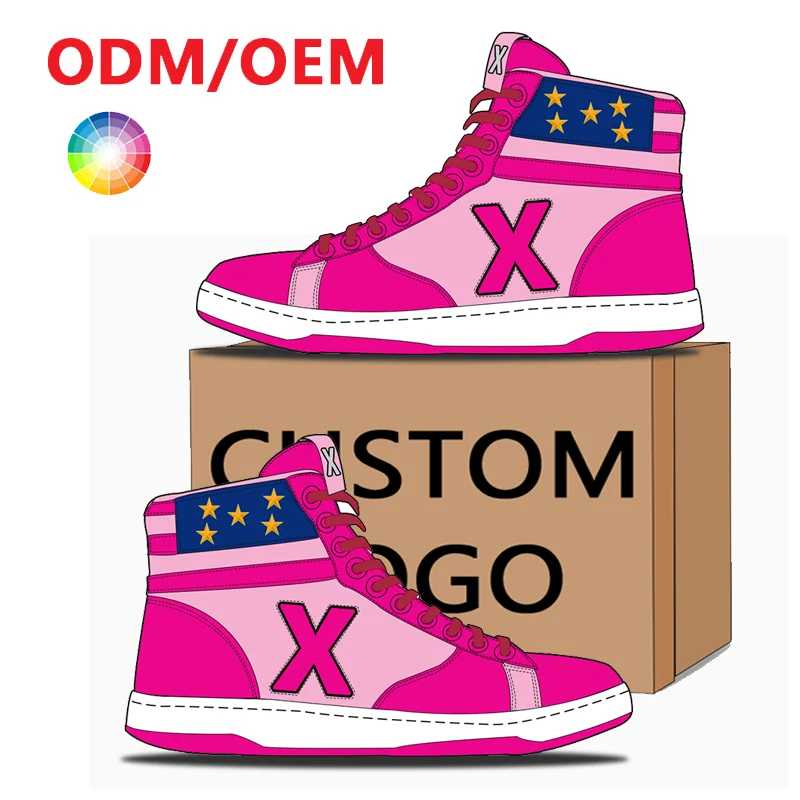 OEM ODM Manufacturers Original Customized Logo Genuine Leather Low Sneakers Design Skateboard Casual Men Custom Shoes for Women