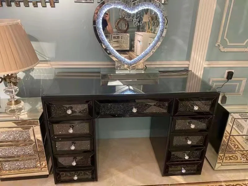 Bedroom Furniture Crush diamond  Makeup Vanity Dressing Tables
