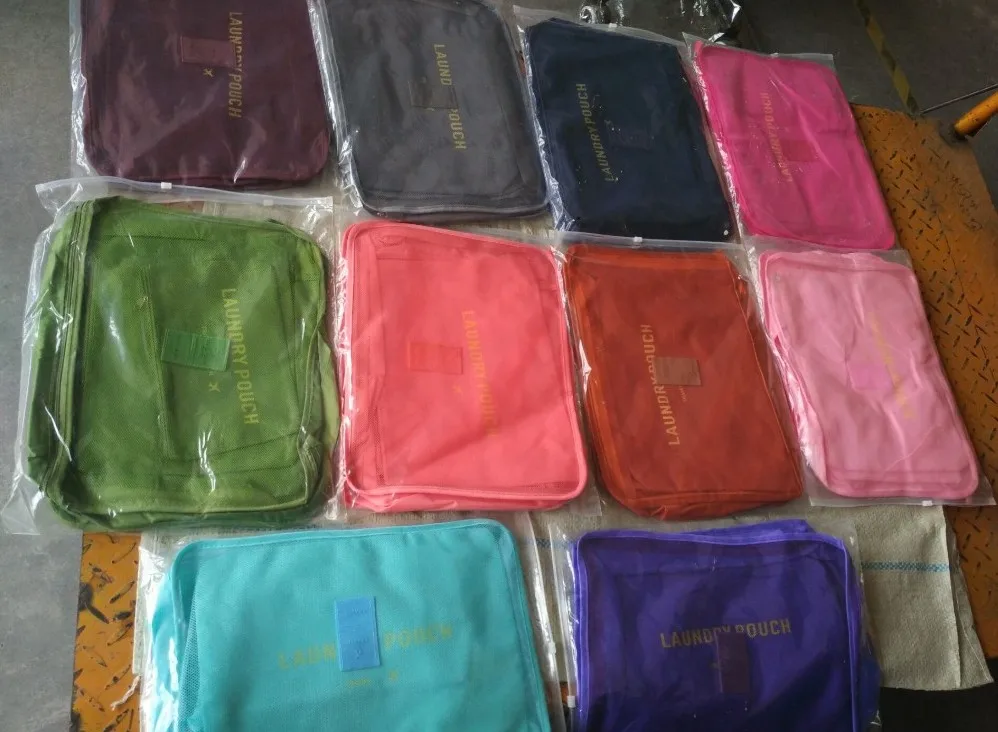 Low Moq Fashion 6 Pcs Compression Luggage Organizers Travel Bag Personal Packing Cubes Wholesale Organizer