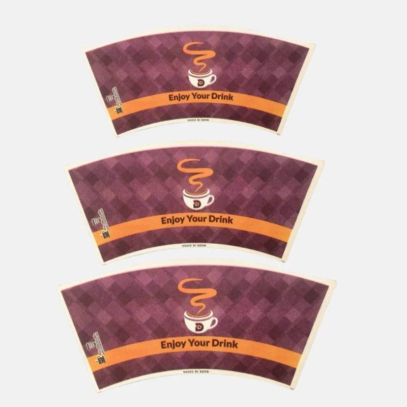 Hot Sale Raw Material Paper Cup Fans PE Coated Coffee Paper Cup Fan Popular in UAE