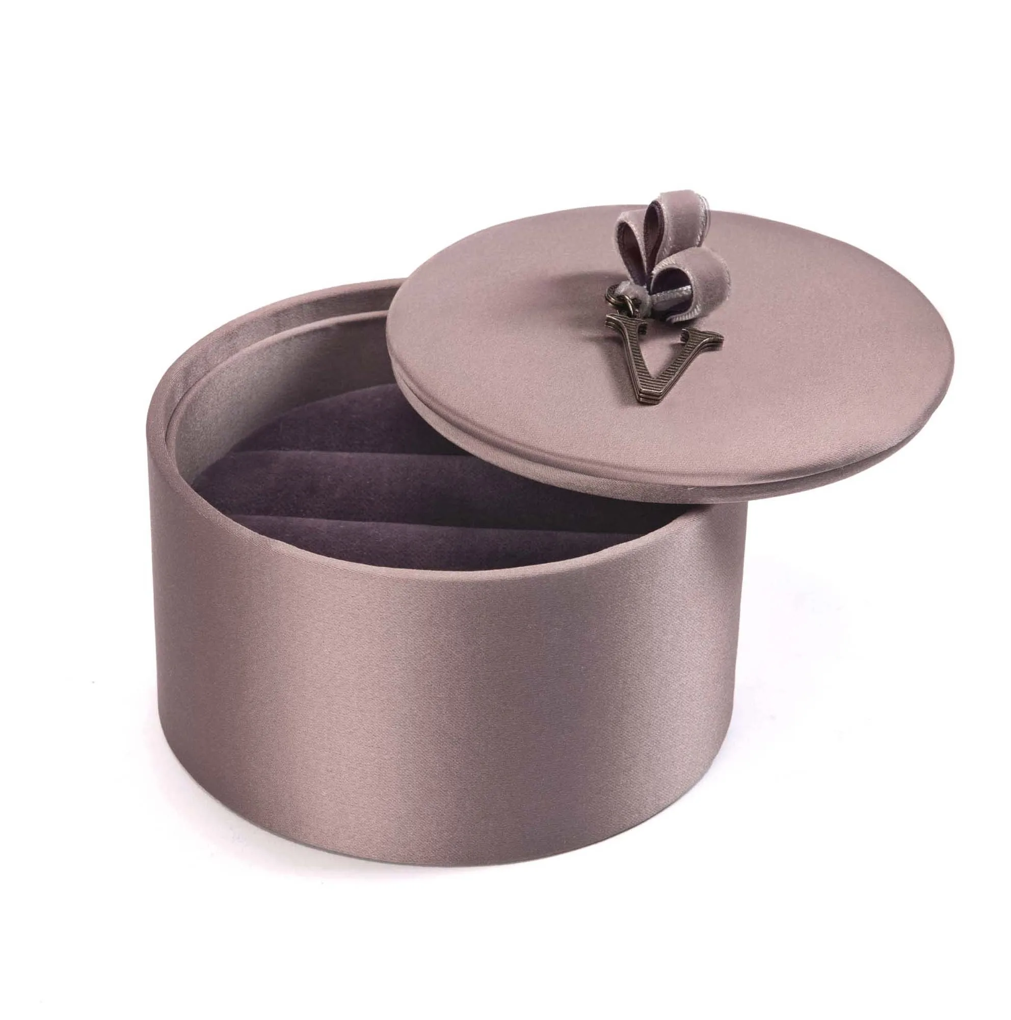 Атласные серьги держатель ювелирные изделия обручальное кольцо коробка упаковка Роскошная бархатная полированная бронзовая буква античное Ювелирная