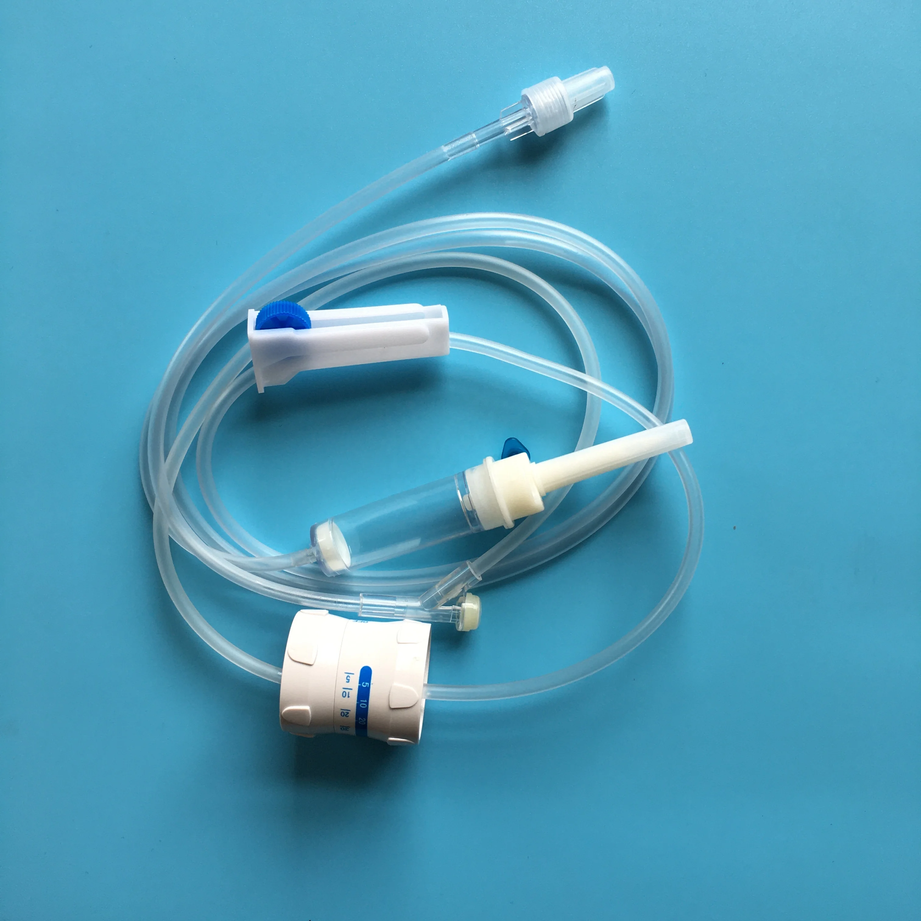 Заводская Высококачественная 54 капельная камера IV инфузионный набор с регулятором потока с сертификатом CE и ISO стерильный EO