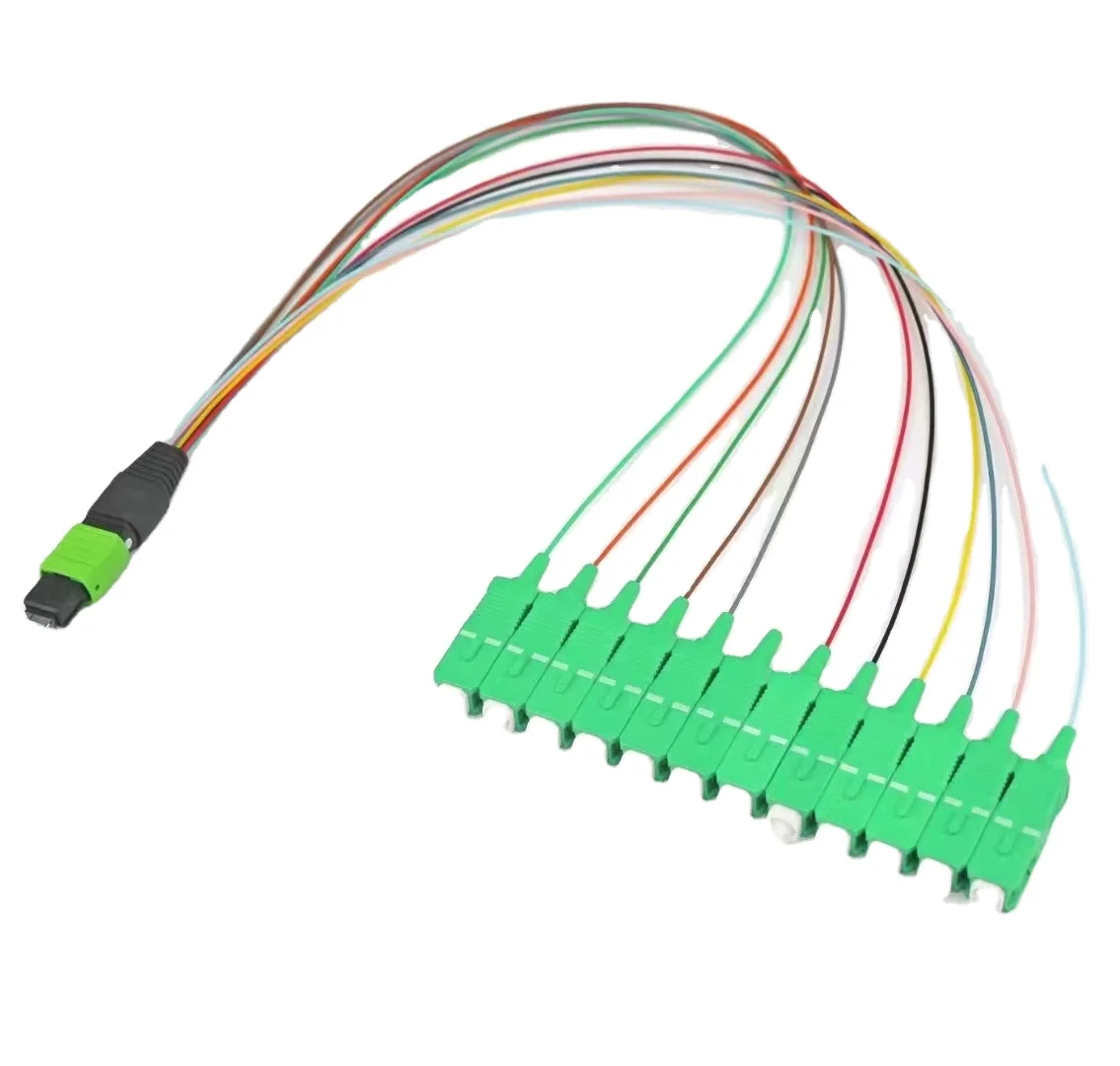 10G-100G SM  MPO MTP Patch Cord 40G 100G  Mpo Upc-mpo Upc Patch Cord 8-core OM3 multimode 10G fiber optic jumper