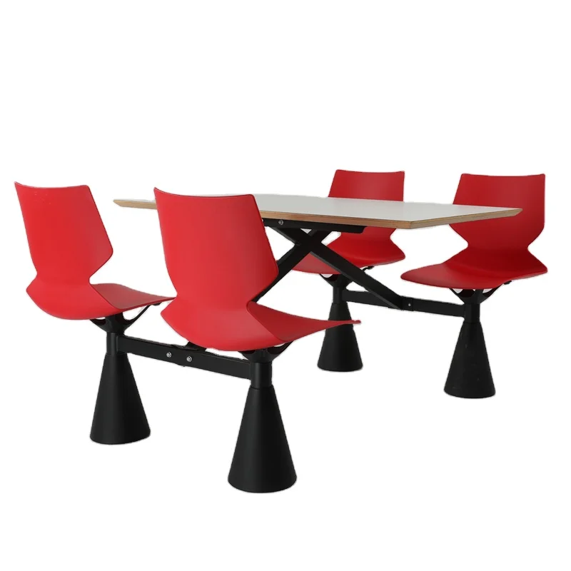 Colorful 4 people fast food Restaurant Table and Chair