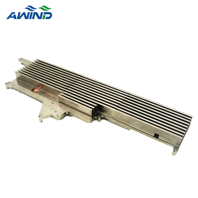 AL6063 board folded stamped fin heatsink 80mm aluminum extrusion folding heat sink copper heat pipe for laptop cpu electronics
