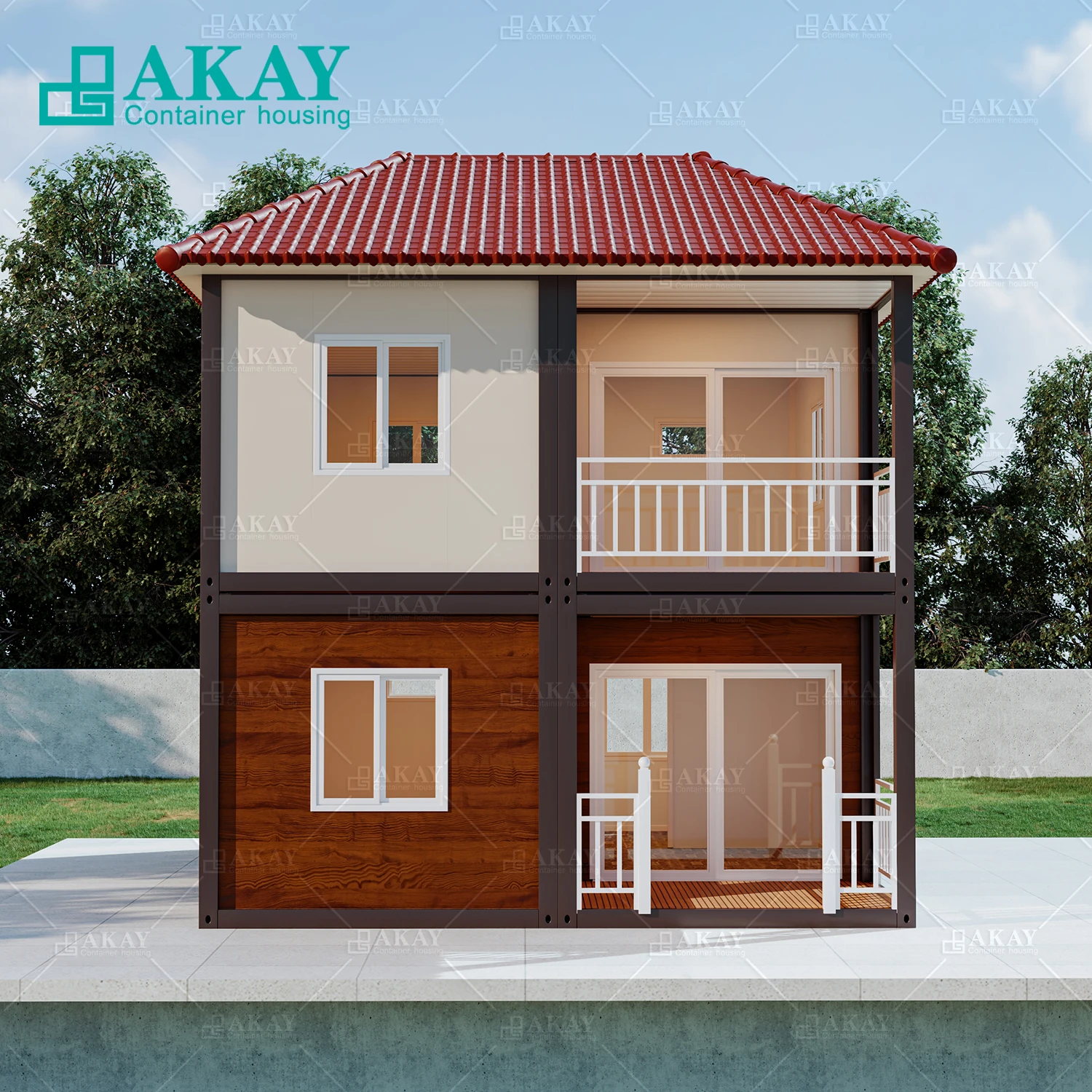 Modern Fashion Prefab Light Steel Framing Small Resort Garden Studio A Frame Cabin House