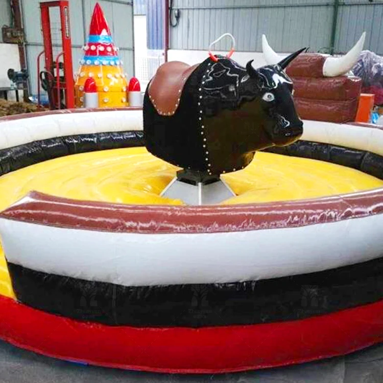 Zhuoyuan Wholesale Price Inflatable Controls Rodeo Bull Mechanical Bull Ride For Adults