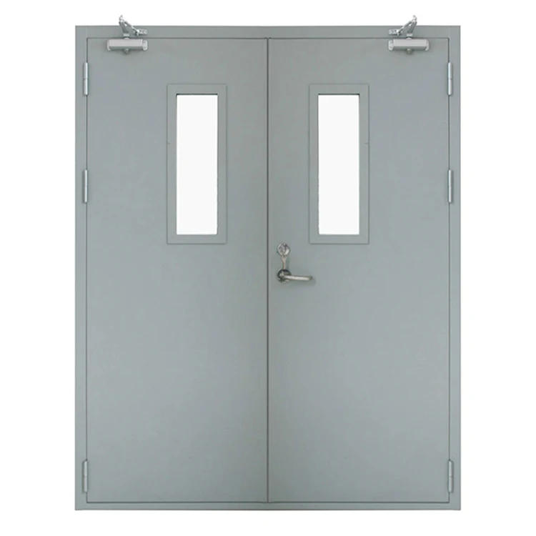 Китайский производитель внутренняя безопасность один с половиной листа огнестойкие металлические двери внутренние противопожарные стальные входные