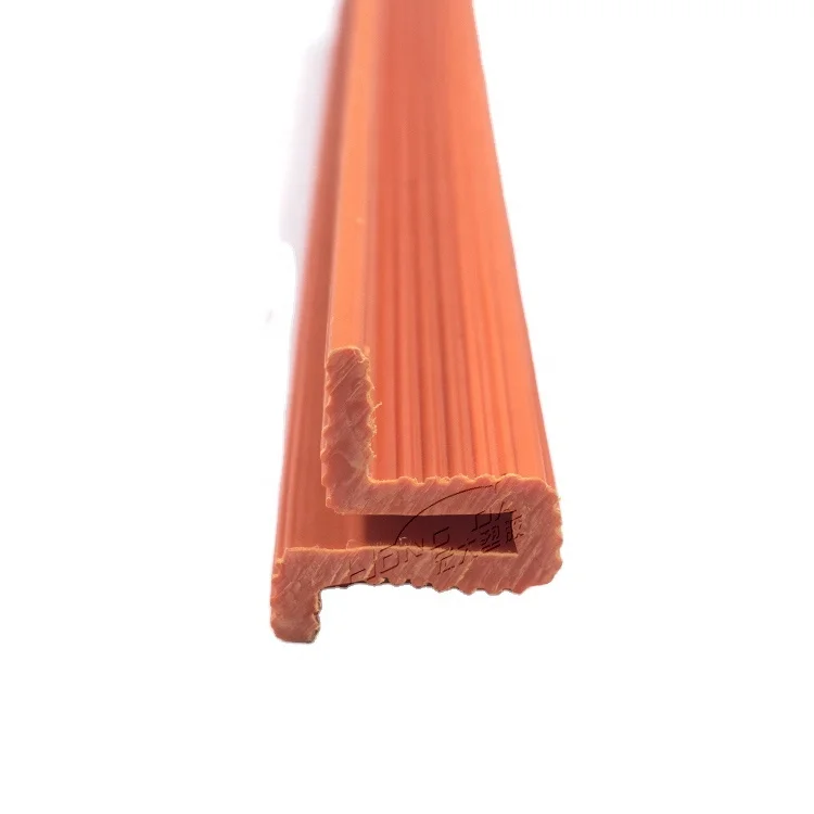 customize design plastic products non-toxic materials PP PE PVC profiles plastic extrusion PC ABS triangle profile