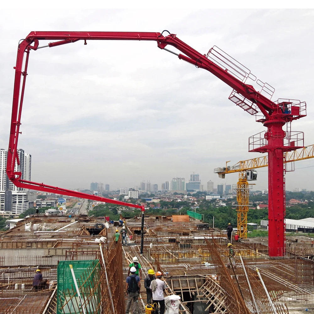 ZK Elevator climbing concrete placing boom with compact structure model 33M concrete distributor