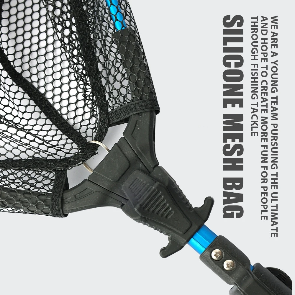 92cm Aluminum Alloy Mesh Retractable Triangle Folding Hand Mesh Light and Easy to Carry