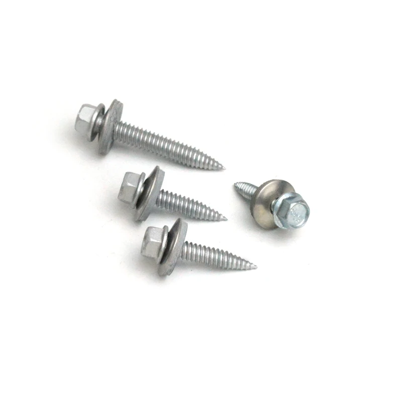 Stainless steel solar roofing screw carbon steel bi-metal self tapping screw with Epdm washer drilling screw