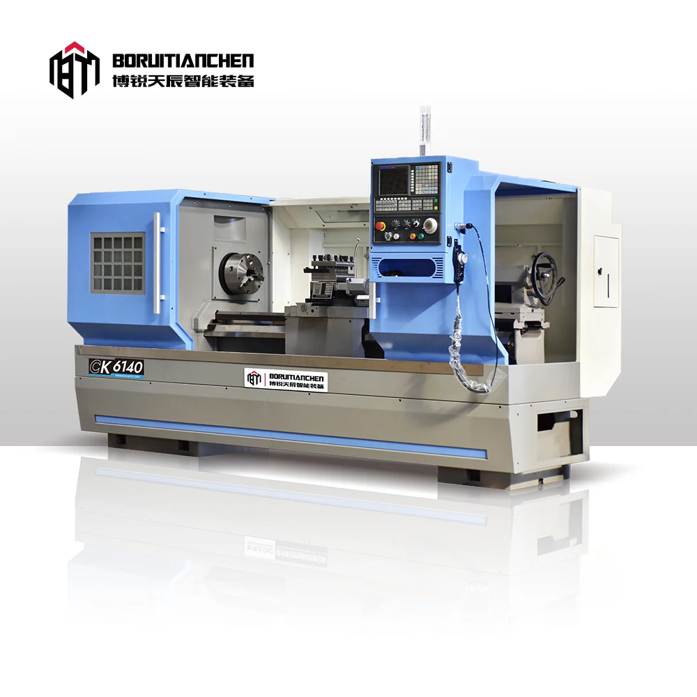 BORUI Gsk Fanuc CNC Lathe Price CK6140 Metal Torno Price CNC Horizontal Lathe Machine Automatic Flat bed Lathe
