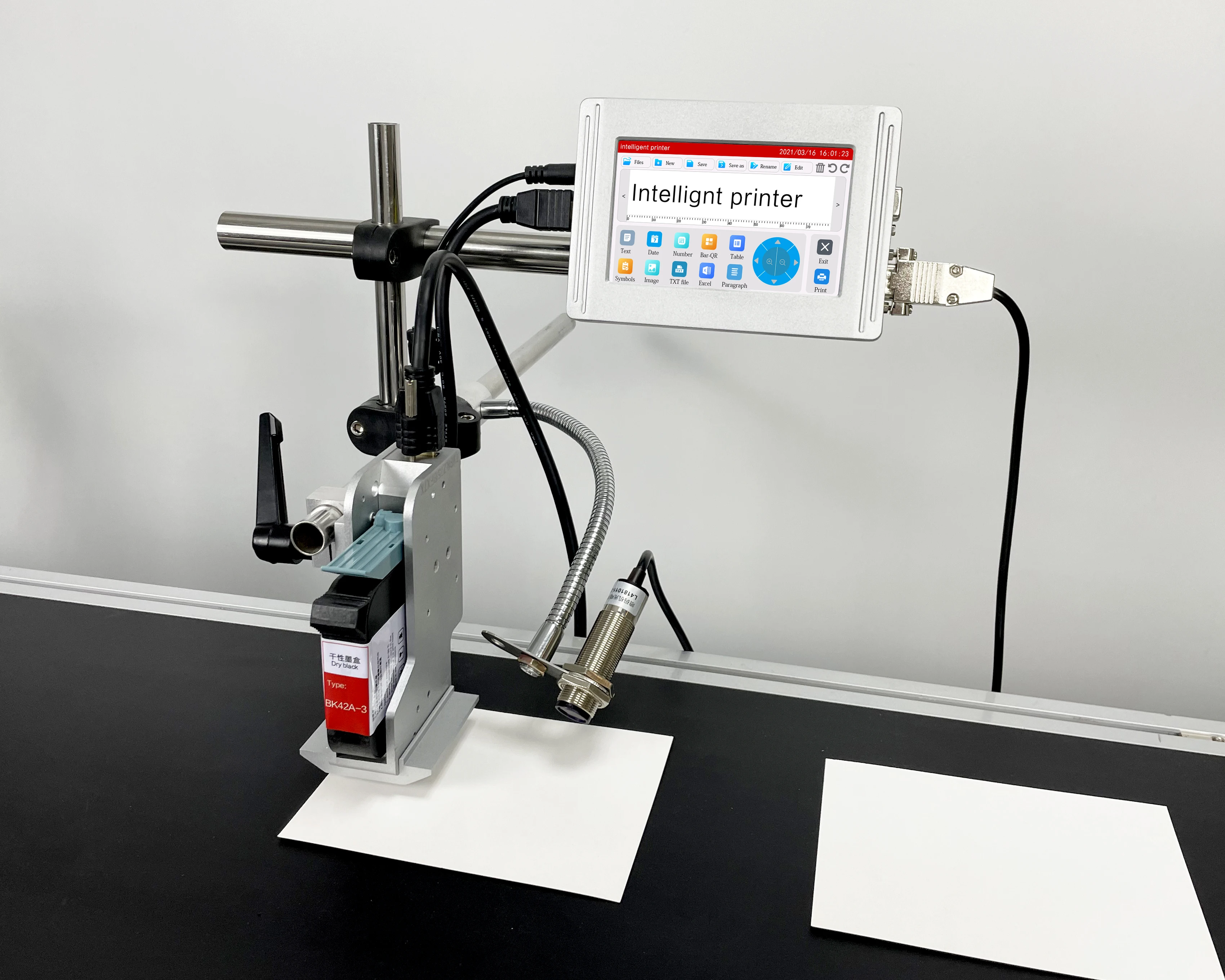 New Type Industrial Ink Inkjet Printer Date Code Logo Laser Jet Printer Screen Printer Single Color Provided