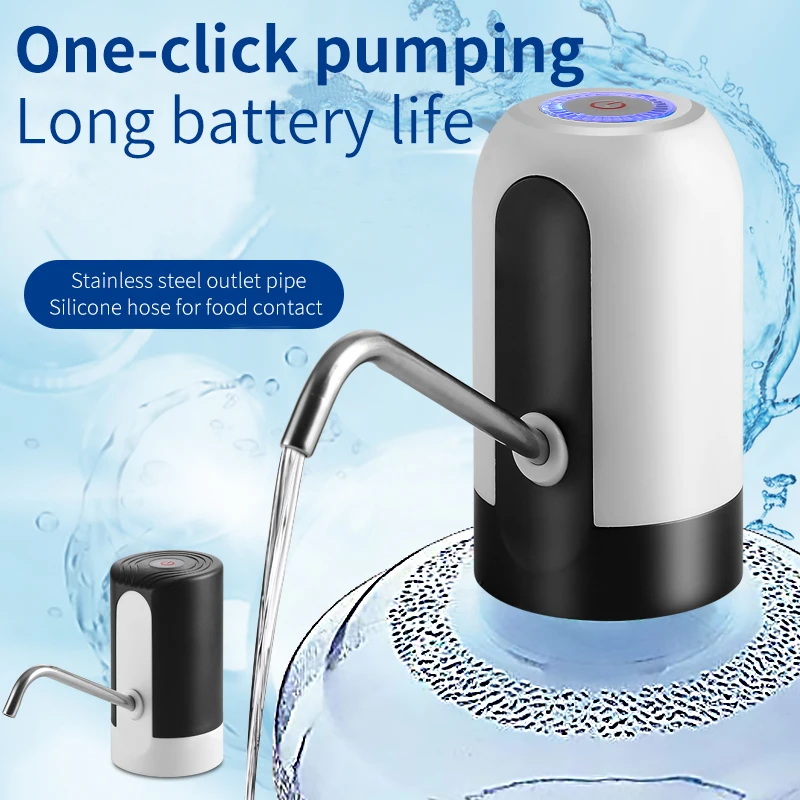 USB Charging Automatic Drinking Water Pump Portable Electric Water Dispenser Water Bottle Switch for Universal 5 Gallon Bottle