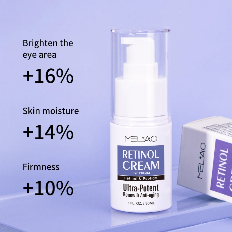 MELAO Tightening Anti-Aging Brighten Hydrate Soothe Dark Circles Puffiness Wrinkle Prevention Retinol Peptide Eye Cream