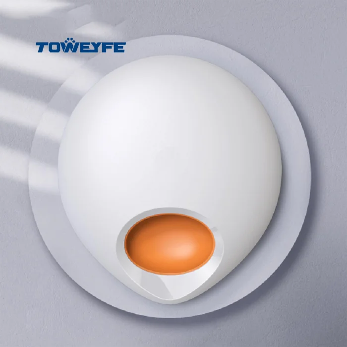 Toweyfe App Control Food Grade Abs Material Automatic Pet Cat Dog Dried Wet Food Dispenser With Tray Dry Food Machine