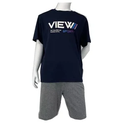 Coolmax Boys Short Sleeve T-Shirt 100% Polyester Spandex Boys Shorts Custom Printed Boys Suit