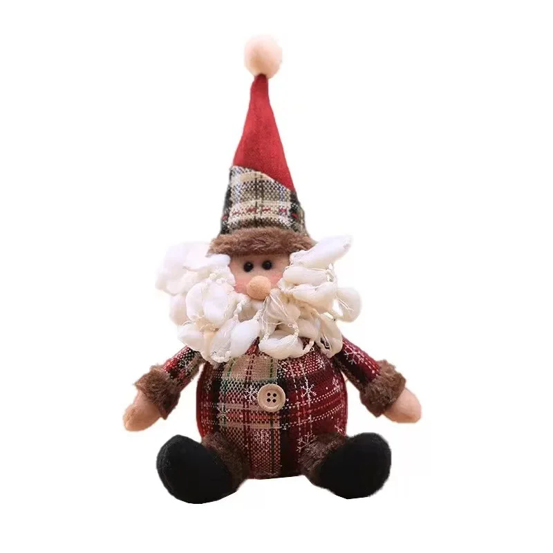 Santa Claus Christmas Doll Merry Christmas Decorations for Home Elk Christmas Ornaments Xmas Tree Decor Natal Gifts
