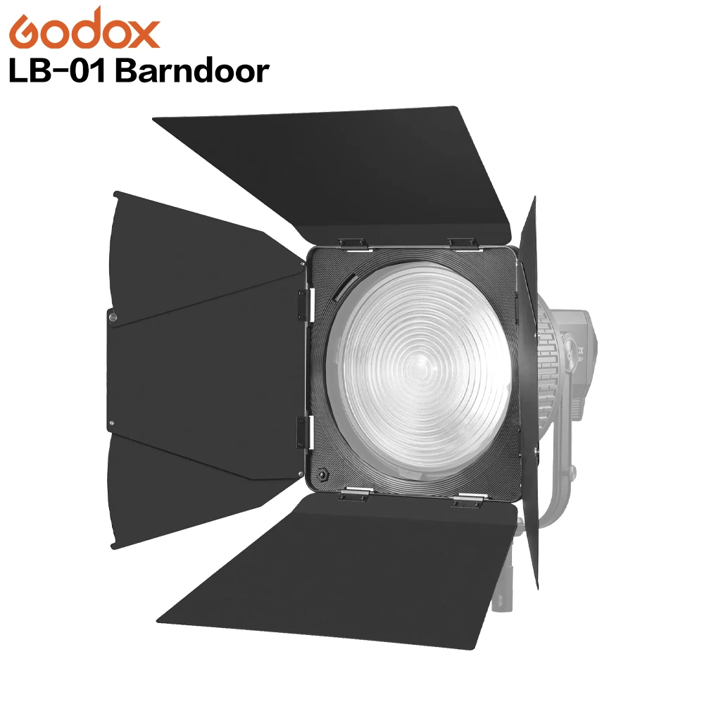 Godox Barndoors LB-01 for FLS8 Fresnel Lens Photographic Lamp Baffle LED Video Light SL200III VL300II M600D MG1200bi